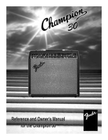 Fender Champion-30 - Owners Manual 